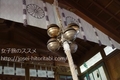 天河大弁財天社の五十鈴(いすず)
