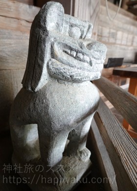 野坂神社のはじめ狛犬