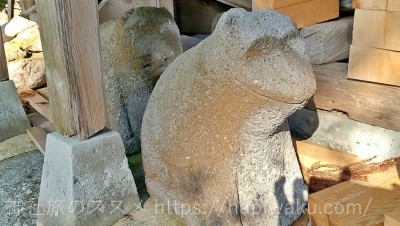 熊野神社のはじめ狛犬