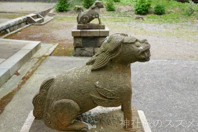 豊間諏訪神社の狛犬
